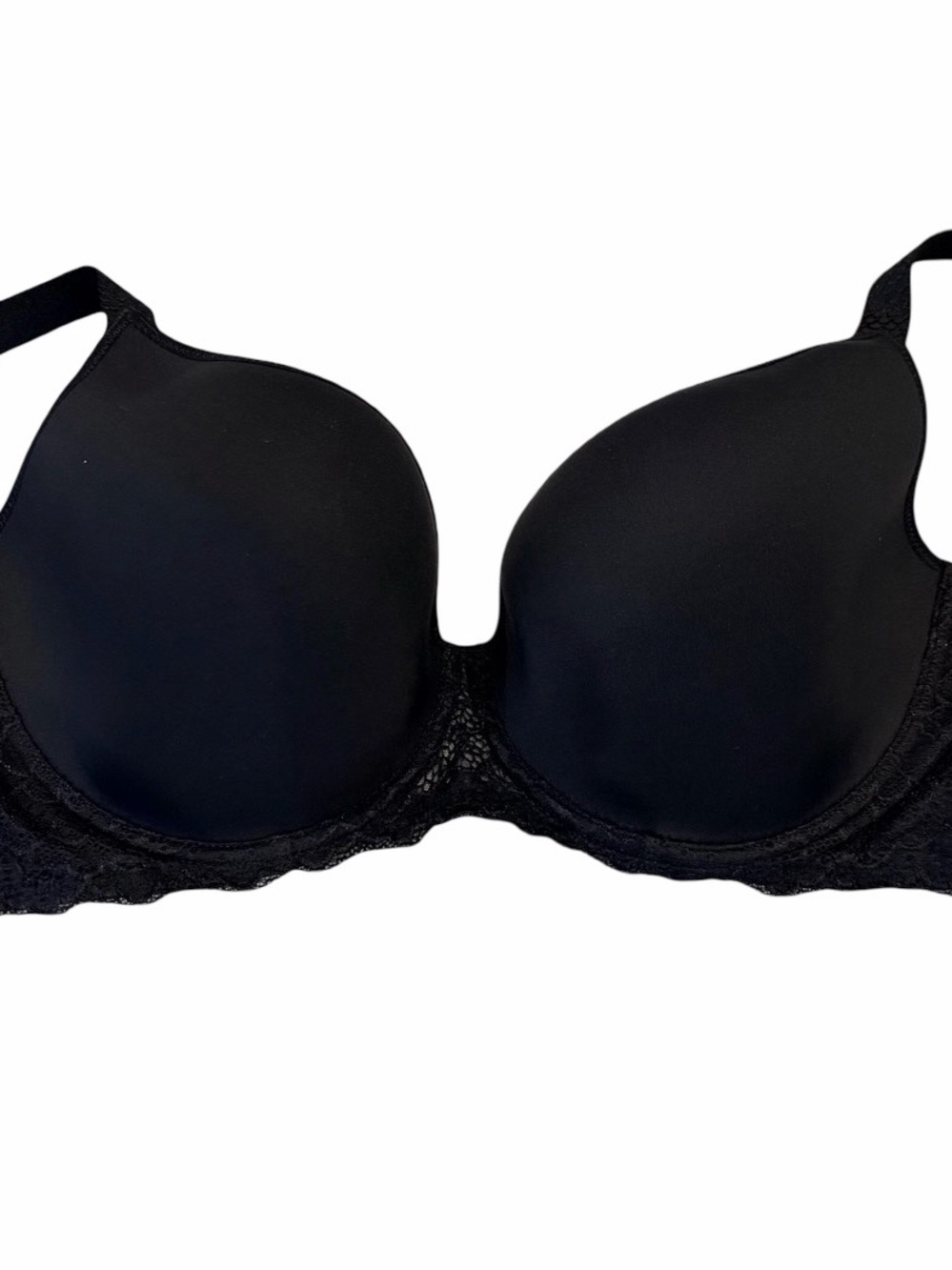 Simone Perele Black Smooth Molded Lace-Underwire Bra